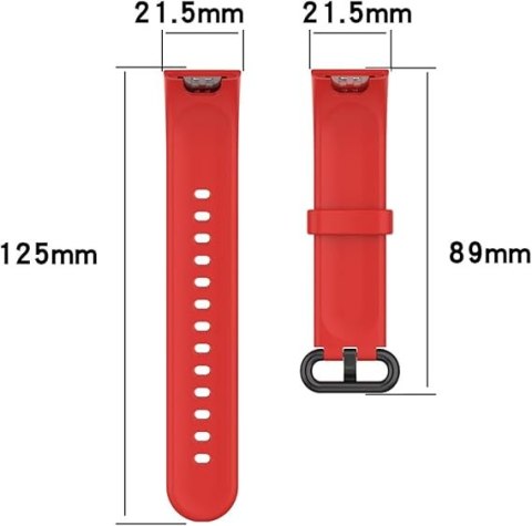PASEK DO ZEGARKA CZERWONY XIAOMI MI/REDMI WATCH LITE SILIKONOWY