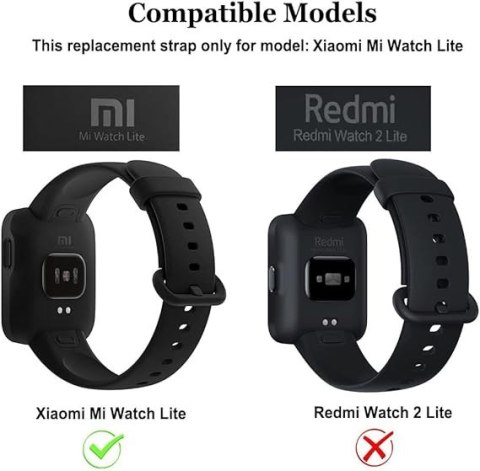 PASEK DO ZEGARKA JASNY RÓŻ XIAOMI MI/REDMI WATCH LITE SILIKONOWY