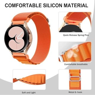 PASEK DO ZEGARKA POMARAŃCZOWY NYLONOWY UNIWERSALNY SAMSUNG/Amazfit 20mm