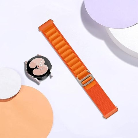 PASEK DO ZEGARKA POMARAŃCZOWY NYLONOWY UNIWERSALNY SAMSUNG/Amazfit 20mm PASEK DO ZEGARKA POMARAŃCZOWY NYLONOWY UNIWERSALNY SAMSUNG/Amazfit 20mm