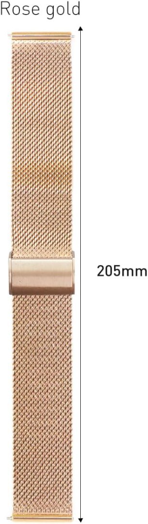 PASEK DO ZEGARKA RÓŻOWE ZŁOTO STAL NIERDZEWNA SIATKA UNIWERSALNY 22mm PASEK DO ZEGARKA RÓŻOWE ZŁOTO STAL NIERDZEWNA SIATKA UNIWERSALNY 22mm