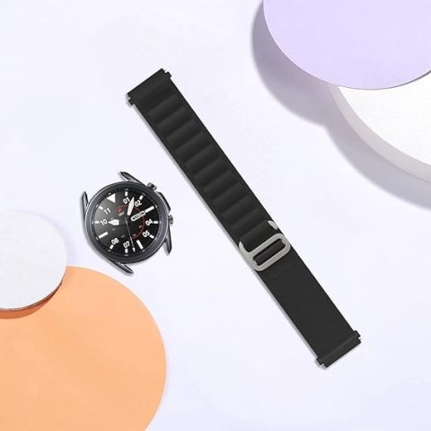 PASEK DO ZEGARKA SAMSUNG GALAXY WATCH/Amazfit/Huawei CZARNY NYLONOWY 22mm PASEK DO ZEGARKA SAMSUNG GALAXY WATCH/Amazfit/Huawei CZARNY NYLONOWY 22mm