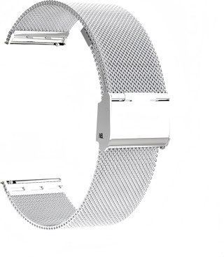 PASEK DO ZEGARKA SREBRNY STAL NIERDZEWNA SIATKA UNIWERSALNY ELEGANCKI 18mm