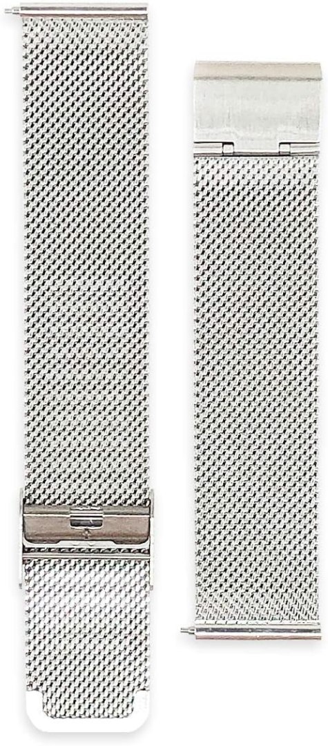 PASEK DO ZEGARKA SREBRNY STAL NIERDZEWNA SIATKA UNIWERSALNY ELEGANCKI 18mm PASEK DO ZEGARKA SREBRNY STAL NIERDZEWNA SIATKA UNIWERSALNY ELEGANCKI 18mm