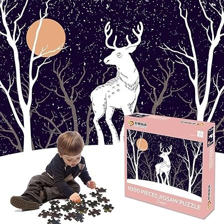 PUZZLE Z JELENIEM 1000 SZTUK GRY RODZINNE 12+ PUZZLE Z JELENIEM 1000 SZTUK GRY RODZINNE 12+