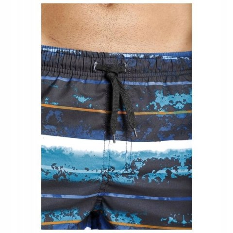 SPODENKI KĄPIELOWE MESKIE ANSTEN WZORZYSTE GRANATOWE W PASKI R. 6XL SPODENKI KĄPIELOWE MESKIE ANSTEN WZORZYSTE GRANATOWE W PASKI R. 6XL