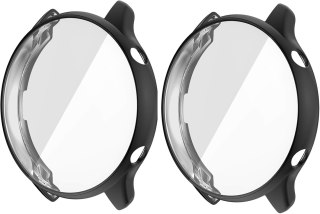 2X ETUI SMARTWATCH AMAZFIT GTR 2 CZARNA RAMKA OCHRONA EKRANU WYTRZYMAŁE