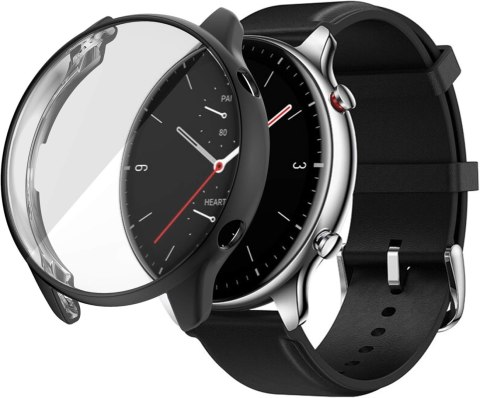 2X ETUI SMARTWATCH AMAZFIT GTR 2 CZARNA RAMKA OCHRONA EKRANU WYTRZYMAŁE 2X ETUI SMARTWATCH AMAZFIT GTR 2 CZARNA RAMKA OCHRONA EKRANU WYTRZYMAŁE