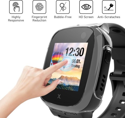 2x ETUI SMARTWATCH XPLORA X5 PLAY PRZEZROCZYSTE TRANSPARENTNE OCHRONA EKRAN