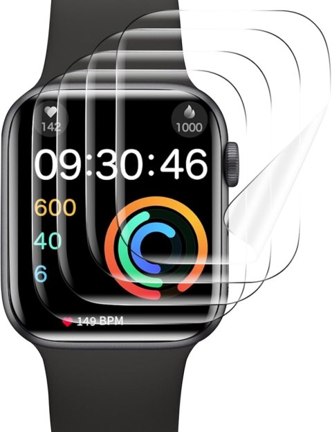 4x FOLIA OCHRONNA APPLE IWATCH SERII 9/8/7 41mm WYSOKA OCHRONA WYTRZYMAŁA