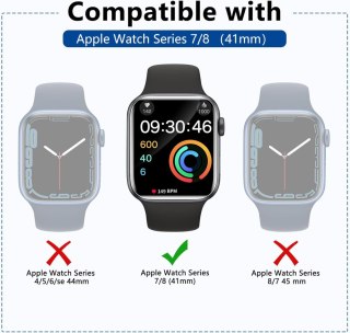 4x FOLIA OCHRONNA APPLE IWATCH SERII 9/8/7 41mm WYSOKA OCHRONA WYTRZYMAŁA