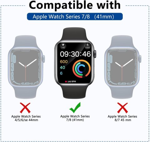 4x FOLIA OCHRONNA APPLE IWATCH SERII 9/8/7 41mm WYSOKA OCHRONA WYTRZYMAŁA