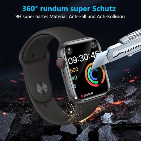 4x FOLIA OCHRONNA APPLE IWATCH SERII 9/8/7 41mm WYSOKA OCHRONA WYTRZYMAŁA