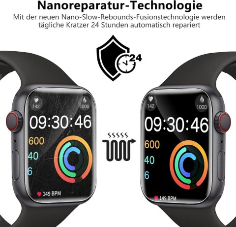 4x FOLIA OCHRONNA APPLE IWATCH SERII 9/8/7 41mm WYSOKA OCHRONA WYTRZYMAŁA