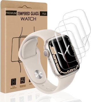 4x FOLIA OCHRONNA APPLE IWATCH SERII 9/8/7 45mm WYSOKA OCHRONA WYTRZYMAŁA
