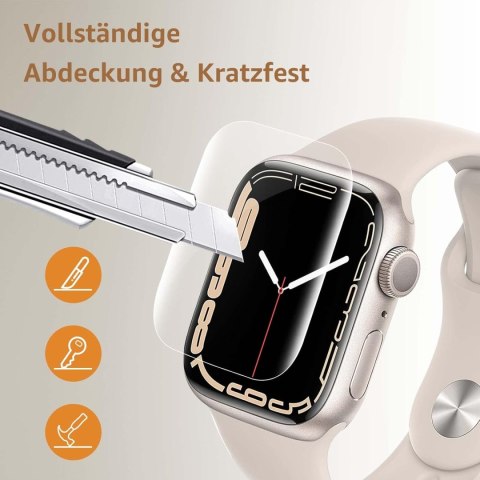 4x FOLIA OCHRONNA APPLE IWATCH SERII 9/8/7 45mm WYSOKA OCHRONA WYTRZYMAŁA 4x FOLIA OCHRONNA APPLE IWATCH SERII 9/8/7 45mm WYSOKA OCHRONA WYTRZYMAŁA