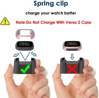 5x ETUI DO ZEGARKA FITBIT VERSA 2 ELASTYCZNE 5 KOLORÓW OCHRONA WYŚWIETLACZA