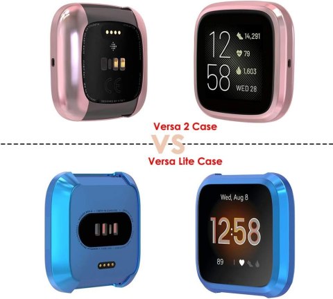 5x ETUI DO ZEGARKA FITBIT VERSA 2 ELASTYCZNE 5 KOLORÓW OCHRONA WYŚWIETLACZA