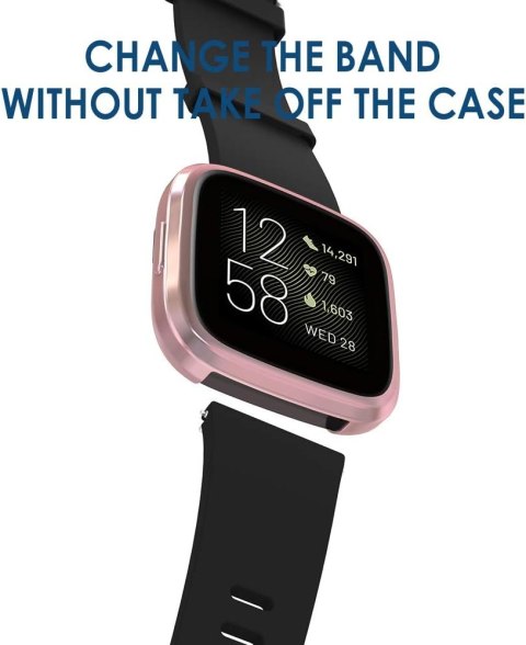 5x ETUI DO ZEGARKA FITBIT VERSA 2 ELASTYCZNE 5 KOLORÓW OCHRONA WYŚWIETLACZA