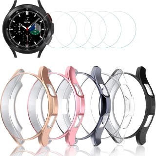 5X ETUI SAMSUNG GALAXY WATCH 4 42mm 5 KOLORÓW +5X SZKŁO HARTOWANE SOLIDNE