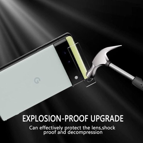 5x SZKŁO OCHRONNE NA APARAT GOOGLE PIXEL 6 PRO WYSOKA OCHRONA WYTRZYMAŁE