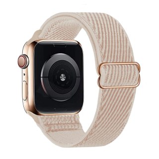 BRANSOLETA DO ZEGARKA APPLE WATCH 1/2/3/4/5/6/7/8/9/SE 38/40/41mm BEŻOWA