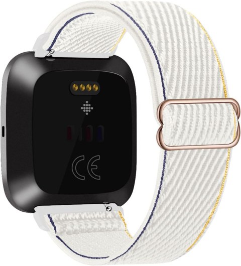 BRANSOLETA DO ZEGARKA FITBIT VERSA 1/2/LITE KREMOWY NYLON WODOODPORNY BRANSOLETA DO ZEGARKA FITBIT VERSA 1/2/LITE KREMOWY NYLON WODOODPORNY