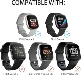 BRANSOLETA DO ZEGARKA Fitbit Versa 3/Sense KOLOROWY PLECIONY NYLON