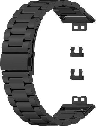 BRANSOLETA DO ZEGARKA Huawei Watch FIT Smart CZARNA STAL NIERDZEWNA