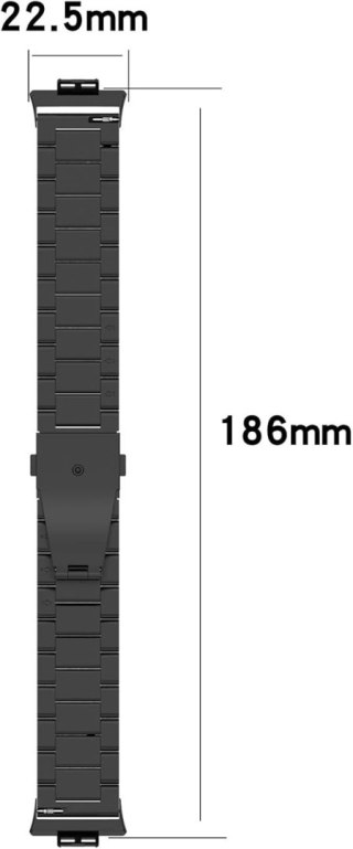 BRANSOLETA DO ZEGARKA Huawei Watch FIT Smart CZARNA STAL NIERDZEWNA