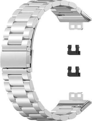 BRANSOLETA DO ZEGARKA Huawei Watch FIT Smart SREBRNA STAL NIERDZEWNA