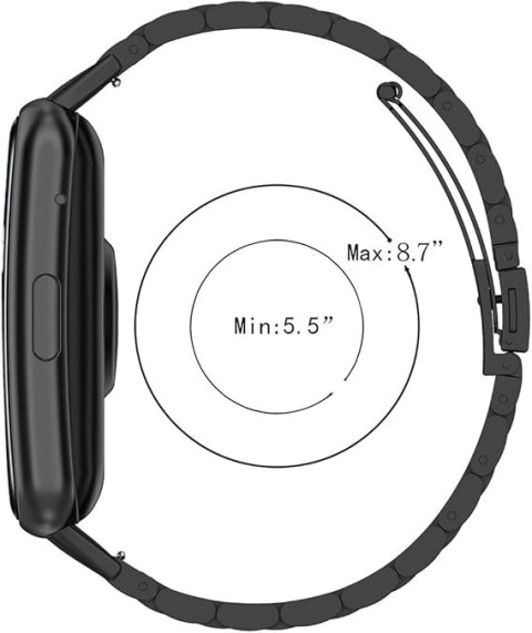 BRANSOLETA DO ZEGARKA Huawei Watch FIT Smart SREBRNA STAL NIERDZEWNA BRANSOLETA DO ZEGARKA Huawei Watch FIT Smart SREBRNA STAL NIERDZEWNA