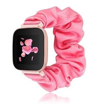 BRANSOLETA DO ZEGARKA SCRUNCHIE RÓŻOWA FITBIT VERSA 1/2/LITE TKANINA BRANSOLETA DO ZEGARKA SCRUNCHIE RÓŻOWA FITBIT VERSA 1/2/LITE TKANINA