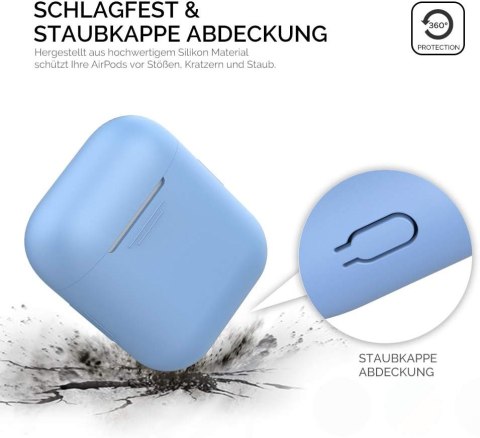 ETUI APPLE AIRPODS 2019 NIEBIESKIE BŁĘKITNE ELASTYCZNE WYTRZYMAŁE SOLIDNE ETUI APPLE AIRPODS 2019 NIEBIESKIE BŁĘKITNE ELASTYCZNE WYTRZYMAŁE SOLIDNE