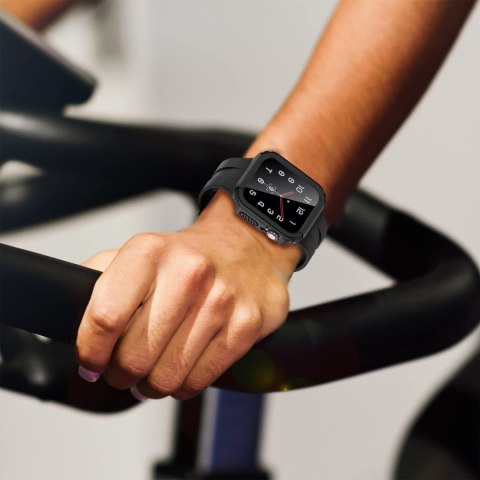 ETUI APPLE IWATCH SERII 6/5/4/SE 44mm CZARNE OCHRONA EKRANU WYTRZYMAŁE