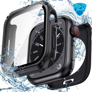 ETUI APPLE IWATCH SERII 7/8/9 45mm CZARNE OCHRONA EKRANU WYTZRYMAŁE