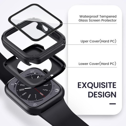 ETUI APPLE IWATCH SERII 7/8/9 45mm CZARNE OCHRONA EKRANU WYTZRYMAŁE ETUI APPLE IWATCH SERII 7/8/9 45mm CZARNE OCHRONA EKRANU WYTZRYMAŁE