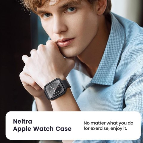 ETUI APPLE IWATCH SERII 7/8/9 45mm CZARNE OCHRONA EKRANU WYTZRYMAŁE ETUI APPLE IWATCH SERII 7/8/9 45mm CZARNE OCHRONA EKRANU WYTZRYMAŁE