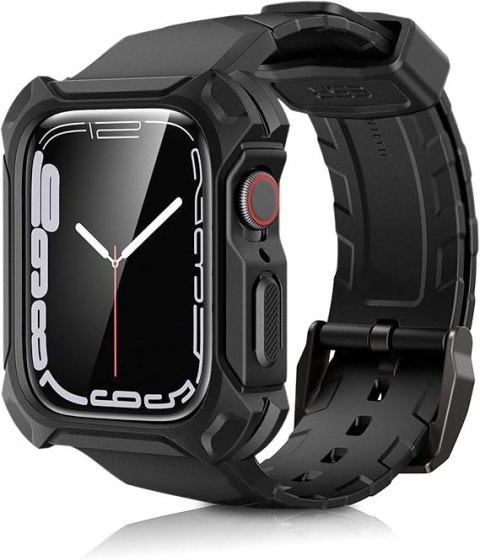 ETUI APPLE IWATCH SERII 9/8/7/6/5/4/SE 44/45mm CZARNE ELASTYCZNE Z PASKIEM ETUI APPLE IWATCH SERII 9/8/7/6/5/4/SE 44/45mm CZARNE ELASTYCZNE Z PASKIEM