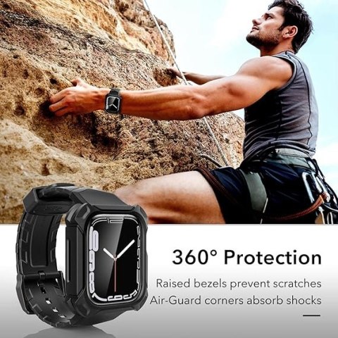 ETUI APPLE IWATCH SERII 9/8/7/6/5/4/SE 44/45mm CZARNE ELASTYCZNE Z PASKIEM ETUI APPLE IWATCH SERII 9/8/7/6/5/4/SE 44/45mm CZARNE ELASTYCZNE Z PASKIEM