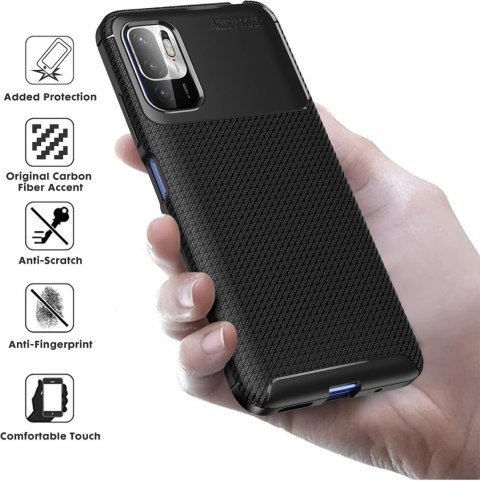 ETUI XIAOMI REDMI NOTE 10 5G/ POCO M3 PRO 5G CZARNE PLECKI +3x SZKŁO ETUI XIAOMI REDMI NOTE 10 5G/ POCO M3 PRO 5G CZARNE PLECKI +3x SZKŁO