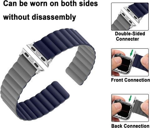 PASEK DO APPLE WATCH 1/2/3/4/5/6/7/8/9/10/SE 42/44/45 NIEBIESKO-SZARY +ETUI PASEK DO APPLE WATCH 1/2/3/4/5/6/7/8/9/10/SE 42/44/45 NIEBIESKO-SZARY +ETUI