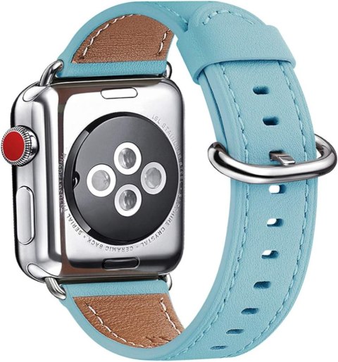 PASEK DO APPLE WATCH 1/2/3/4/5/6/7/8/9/10/SE 42/44/45/46mm NIEBIESKI SKÓRA PASEK DO APPLE WATCH 1/2/3/4/5/6/7/8/9/10/SE 42/44/45/46mm NIEBIESKI SKÓRA