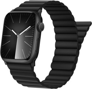 PASEK DO APPLE WATCH 4/5/6/7/8/9/10/SE/ULTRA 44/45/46/49mm CZARNY SILIKON