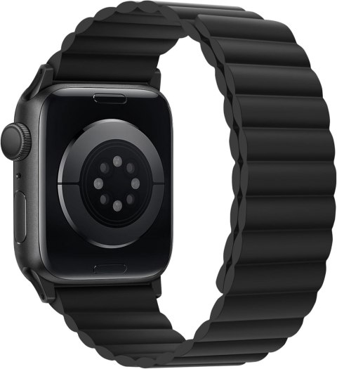 PASEK DO APPLE WATCH 4/5/6/7/8/9/10/SE/ULTRA 44/45/46/49mm CZARNY SILIKON