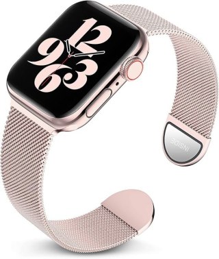 PASEK DO ZEGARKA APPLE WATCH 1/2/3/4/5/6/7/8/9/10/SE 42/44/45mm RÓŻOWY STAL