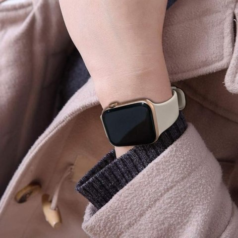 PASEK DO ZEGARKA APPLE WATCH 1/2/3/4/5/6/7/8/9/SE 38/40/41mm BEŻOWY SILIKON PASEK DO ZEGARKA APPLE WATCH 1/2/3/4/5/6/7/8/9/SE 38/40/41mm BEŻOWY SILIKON