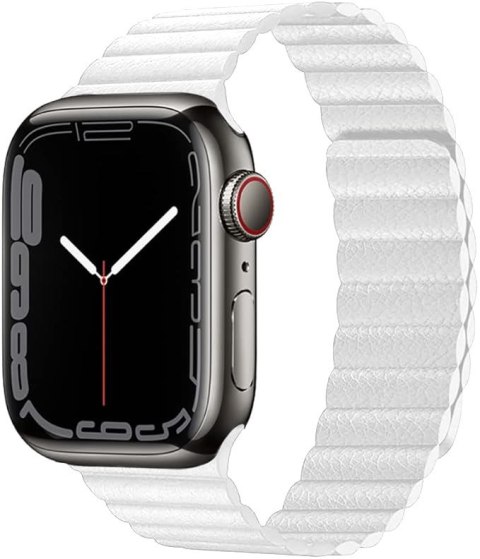 PASEK DO ZEGARKA APPLE WATCH 1/2/3/4/5/6/7/8/9/SE 38/40/41mm BIAŁY PASEK DO ZEGARKA APPLE WATCH 1/2/3/4/5/6/7/8/9/SE 38/40/41mm BIAŁY