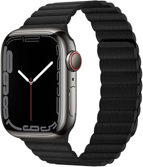 PASEK DO ZEGARKA APPLE WATCH 1/2/3/4/5/6/7/8/9/SE 42/44/45mm CZARNY