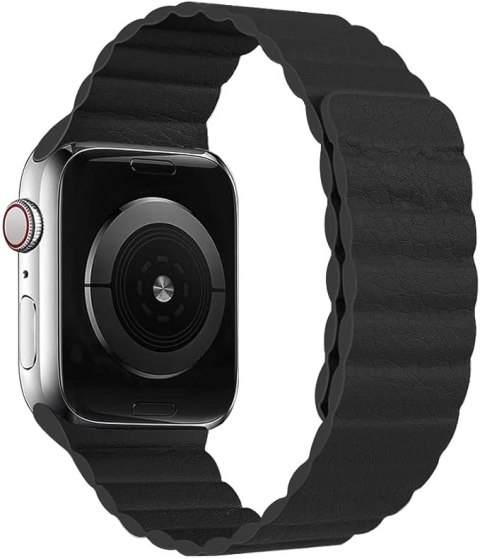 PASEK DO ZEGARKA APPLE WATCH 1/2/3/4/5/6/7/8/9/SE 42/44/45mm CZARNY